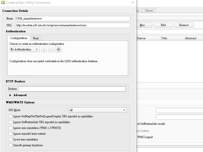 fig01-02: ODB WMS server connection